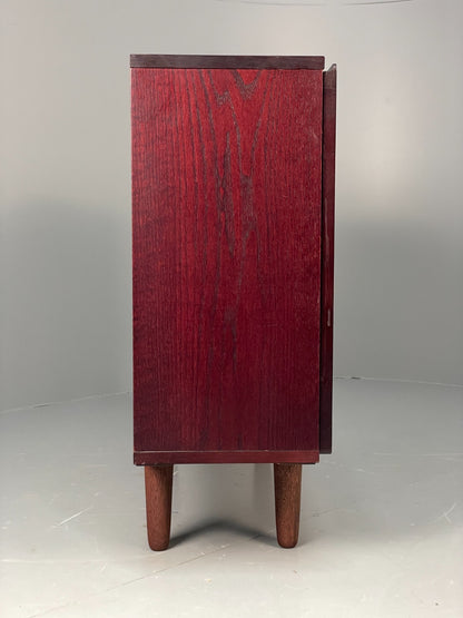 Vintage Oak Glazed Bookcase By Beaver & Tapley Dark Stained EB11499 MWOO6