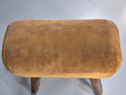 Vintage Pommel Horse 1950s Suede Pine Industrial Retro EB8863 VWOO - UKDK FURNITURE