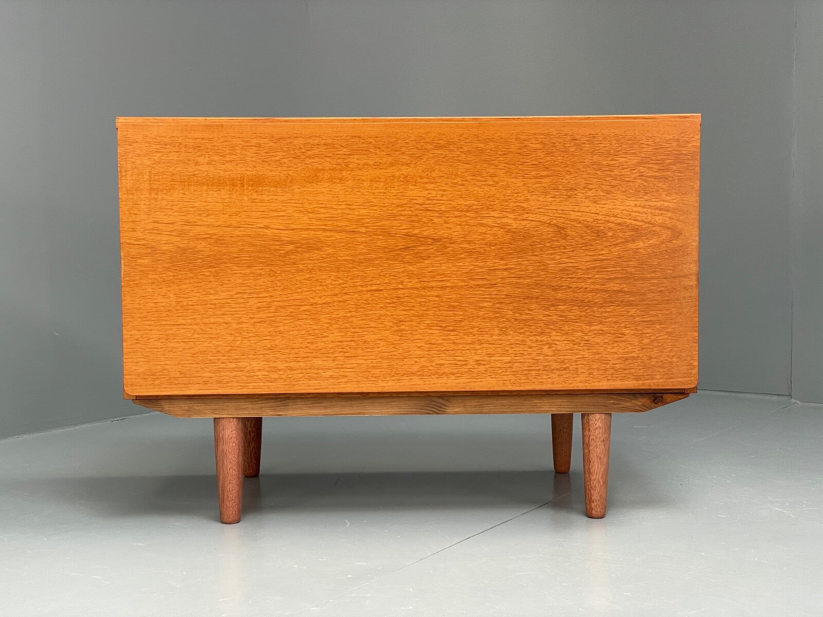 Vintage Teak Media Unit Drop Door Cabinet By Beaver & Tapley EB9743 MWOO - UKDK FURNITURE