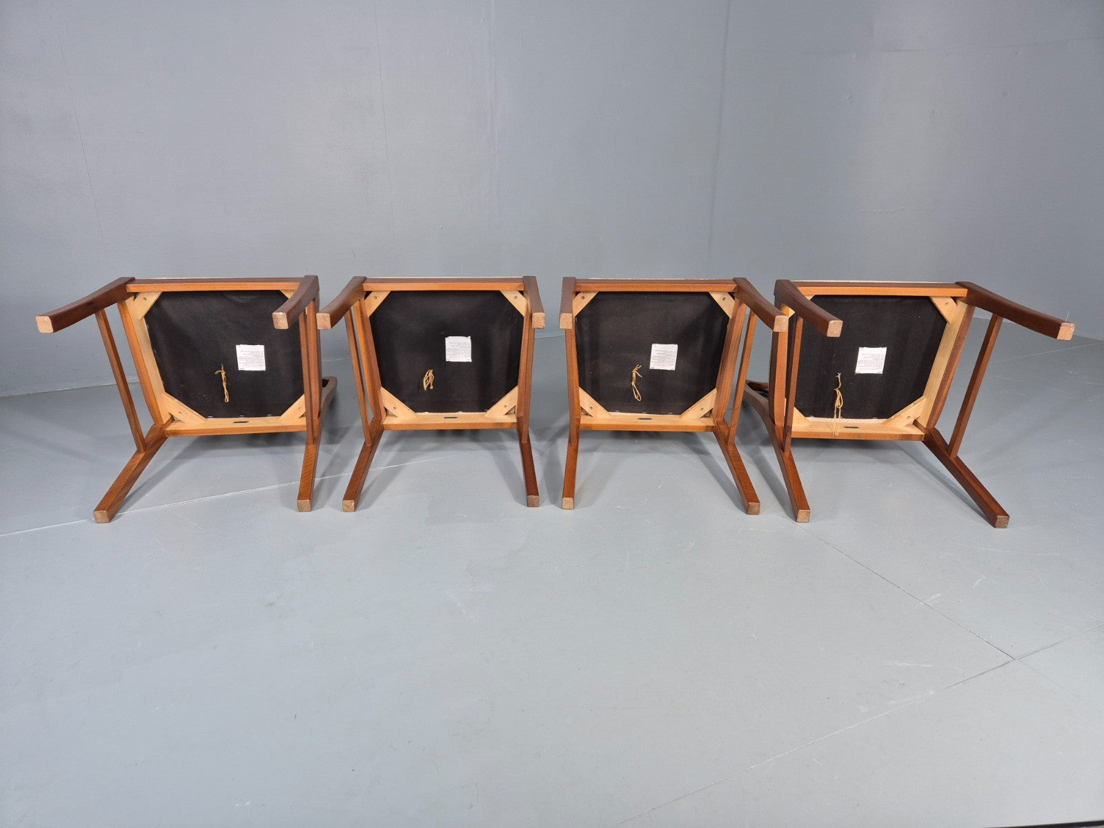 4 Vintage Teak Dining Chairs Mid Century Retro Nathan  EB11886 MDIN8