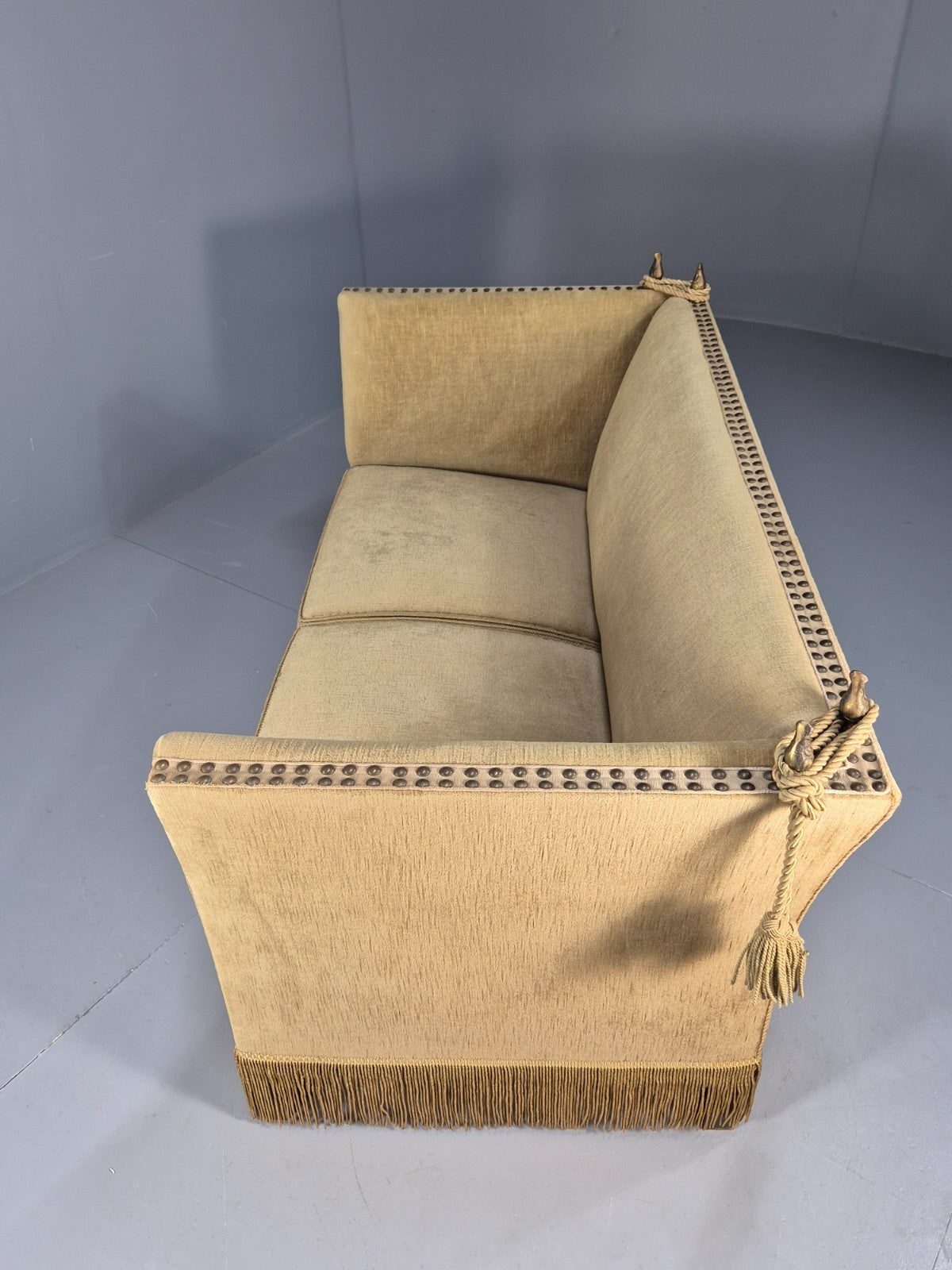 Mid Century Two Seater Vintage Danish Knowle Stye 1950s Retro Velour EB9549 V2SS16