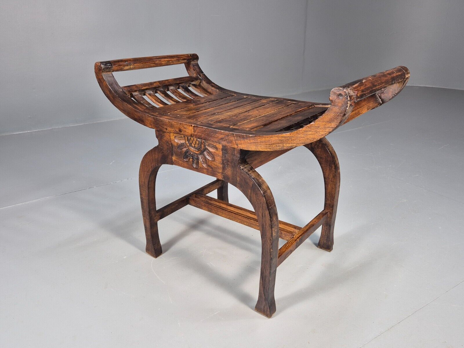 VIntage Reproduction Window Seat Hardwood Regency Style Primitive EB8956 VWOO - UKDK FURNITURE