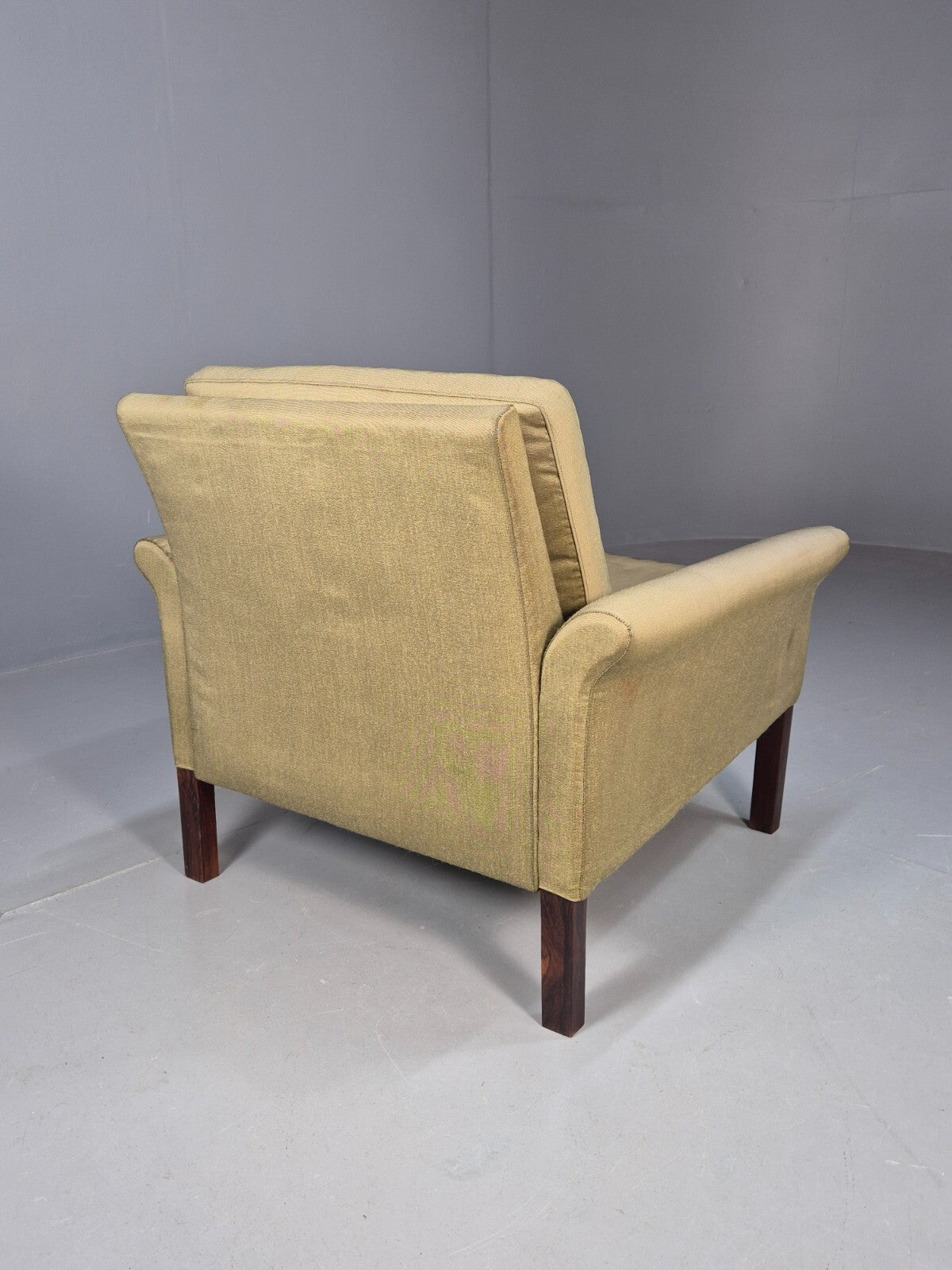 Vintage Danish Lounge Chair Cotton 1960s Retro MCM EB3166 MNOR11