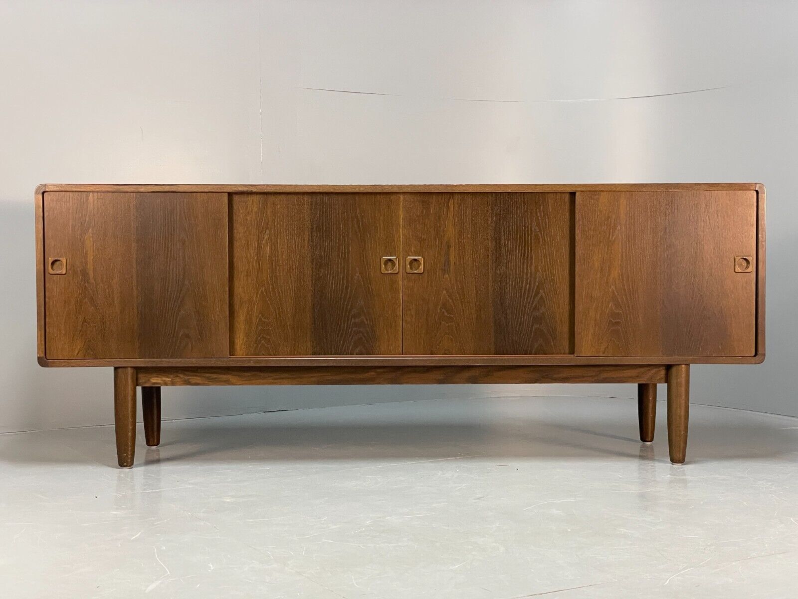 Vintage Danish Large Oak Sideboard Midcentury Shelving Storage EB8688 MWOO - UKDK FURNITURE