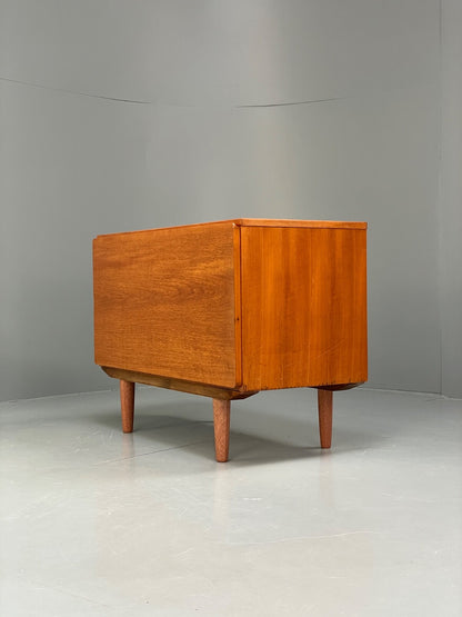 Vintage Teak Media Unit Drop Door Cabinet By Beaver & Tapley EB9743 MWOO - UKDK FURNITURE