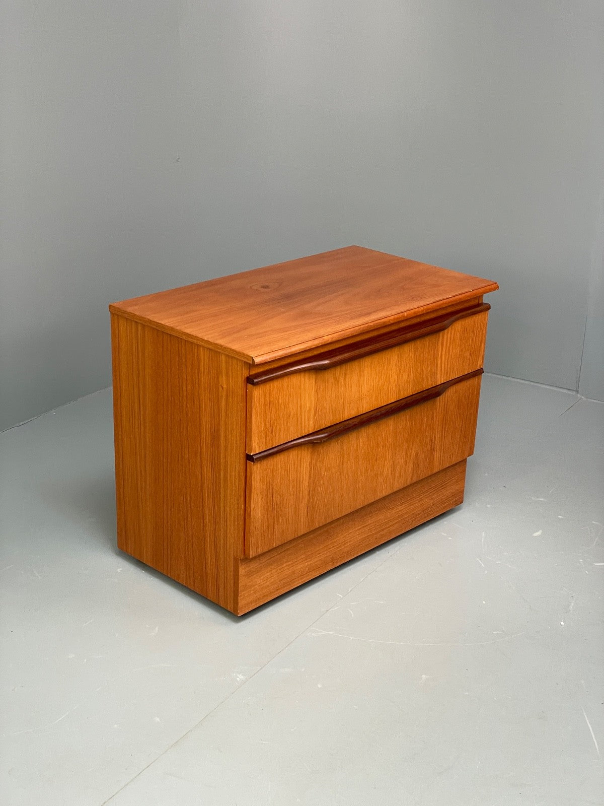 Vintage Teak Media Unit 1970s Retro Drawer EB10010 MWOO - UKDK FURNITURE