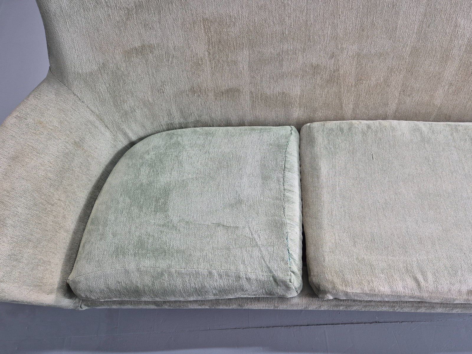 Three Seat Midcentury Sofa 1960s Sweden Teak Legs Retro EB11081 M3SS21