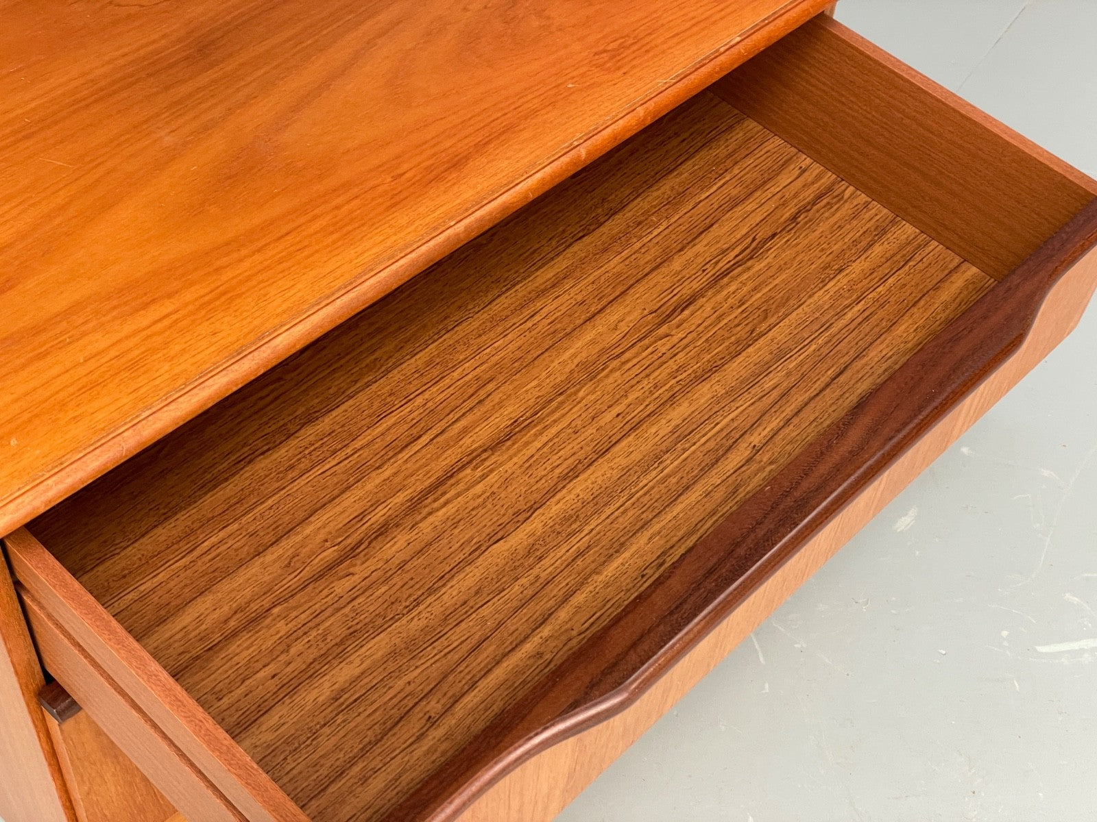 Vintage Teak Media Unit 1970s Retro Drawer EB10010 MWOO - UKDK FURNITURE