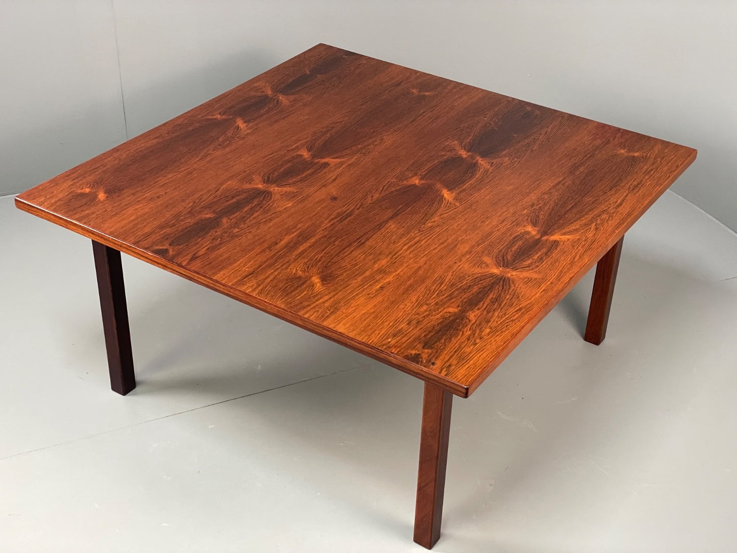 Vintage Square Coffee Table 1960s Swedish Mid Century Removable Leg EB11239 MWOO0