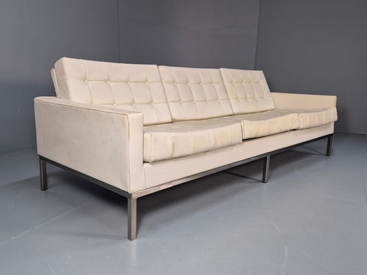 Vintage Hille Florence Knoll Design 3 Seat Sofa Original Vinyl 1960 EB9801 M3SS - UKDK FURNITURE
