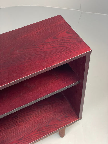 Vintage Dark Oak Bookcase Adjustable Shelf By Beaver & Tapley EB11498 MWOO4