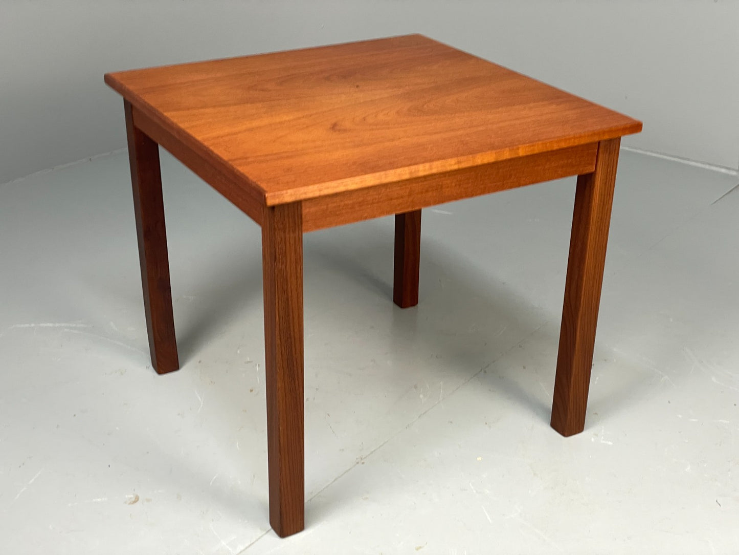 Vintage Teak Side Table 1960s Danish Square Removable Legs Retro EB11518 MWOO10