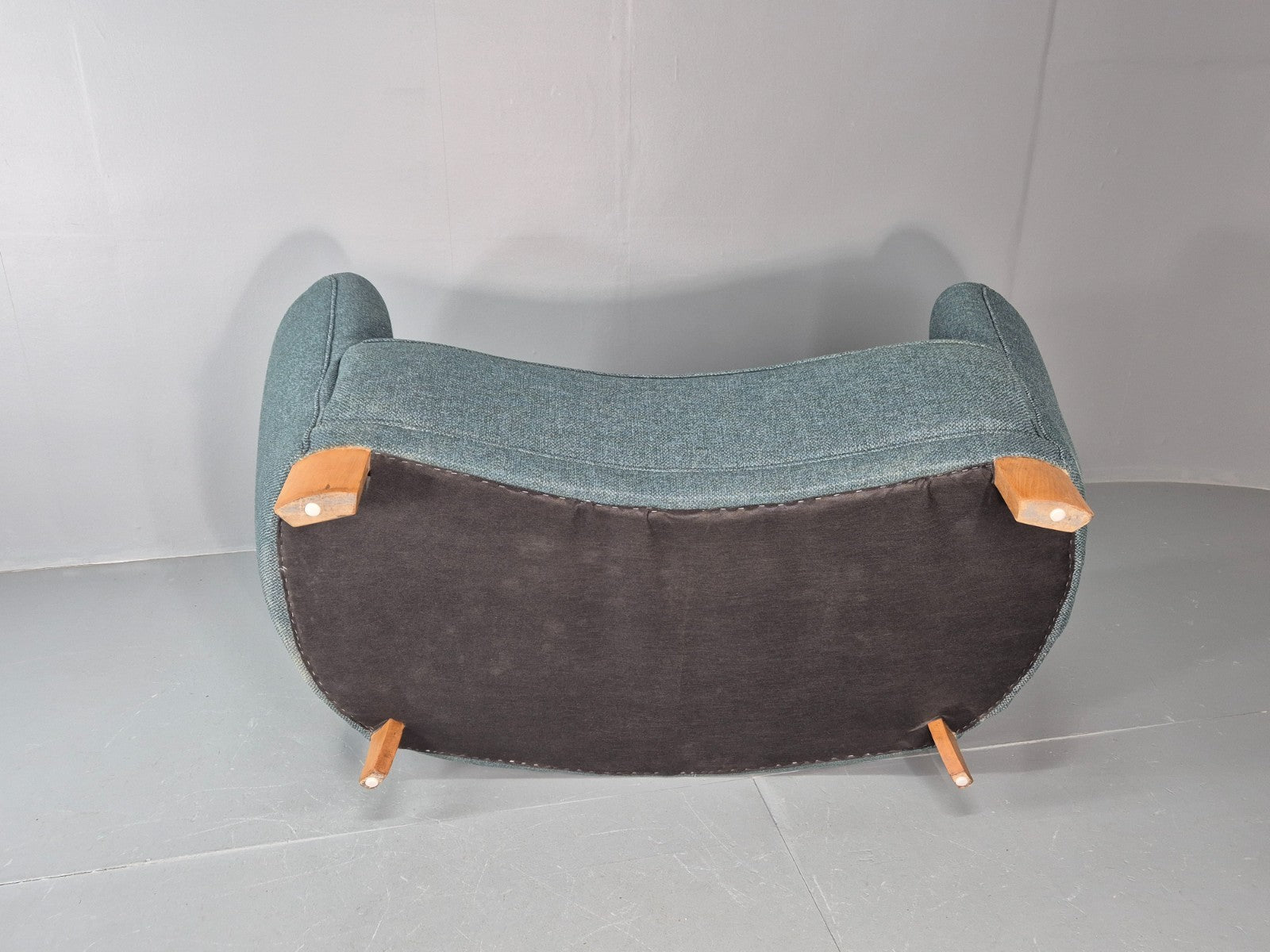 Vintage Art Deco Banana Sofa 2 Seater 1930s Danish New Upholstery  EB11772 M2SS4