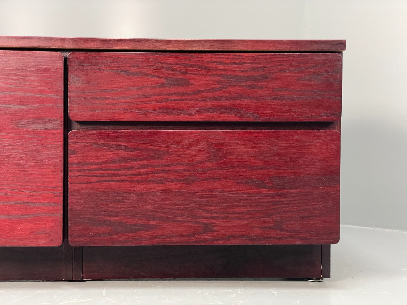Vintage Low Oak Sideboard Drawers Beaver & Tapley 1980s Tv Unit EB11540 MWOO10