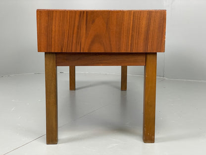 Vintage Teak Side Table With Drawers 1960s Mid Century EB11200 MWOO14