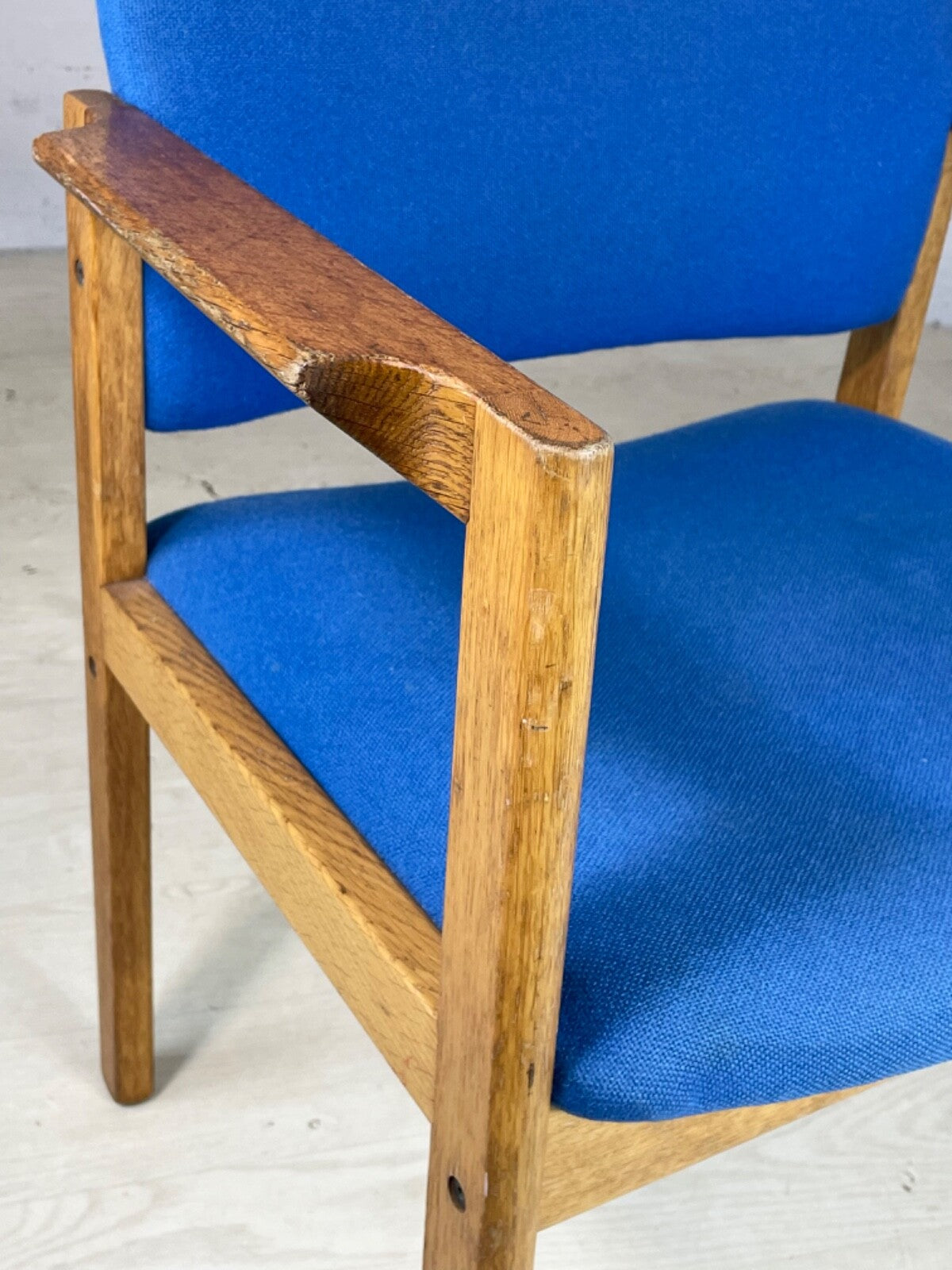 Oak Framed Desk Chair 1980s Vintage Magnus Olesen Style Retro EB4043 MDIN4