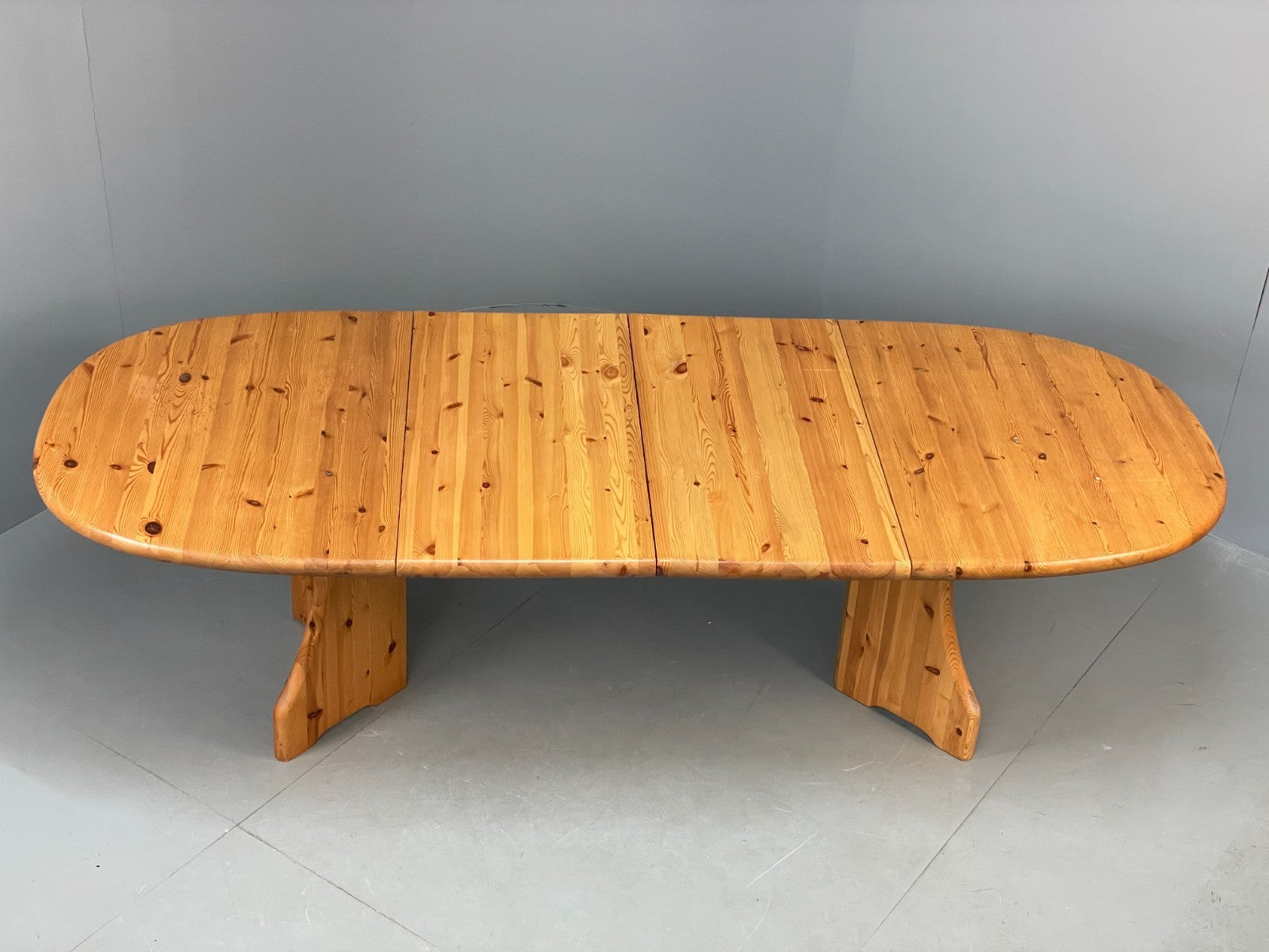 Chunky Pine Dining Table Extending Vintage Danish Retro 1990s EB10858 MWOO3