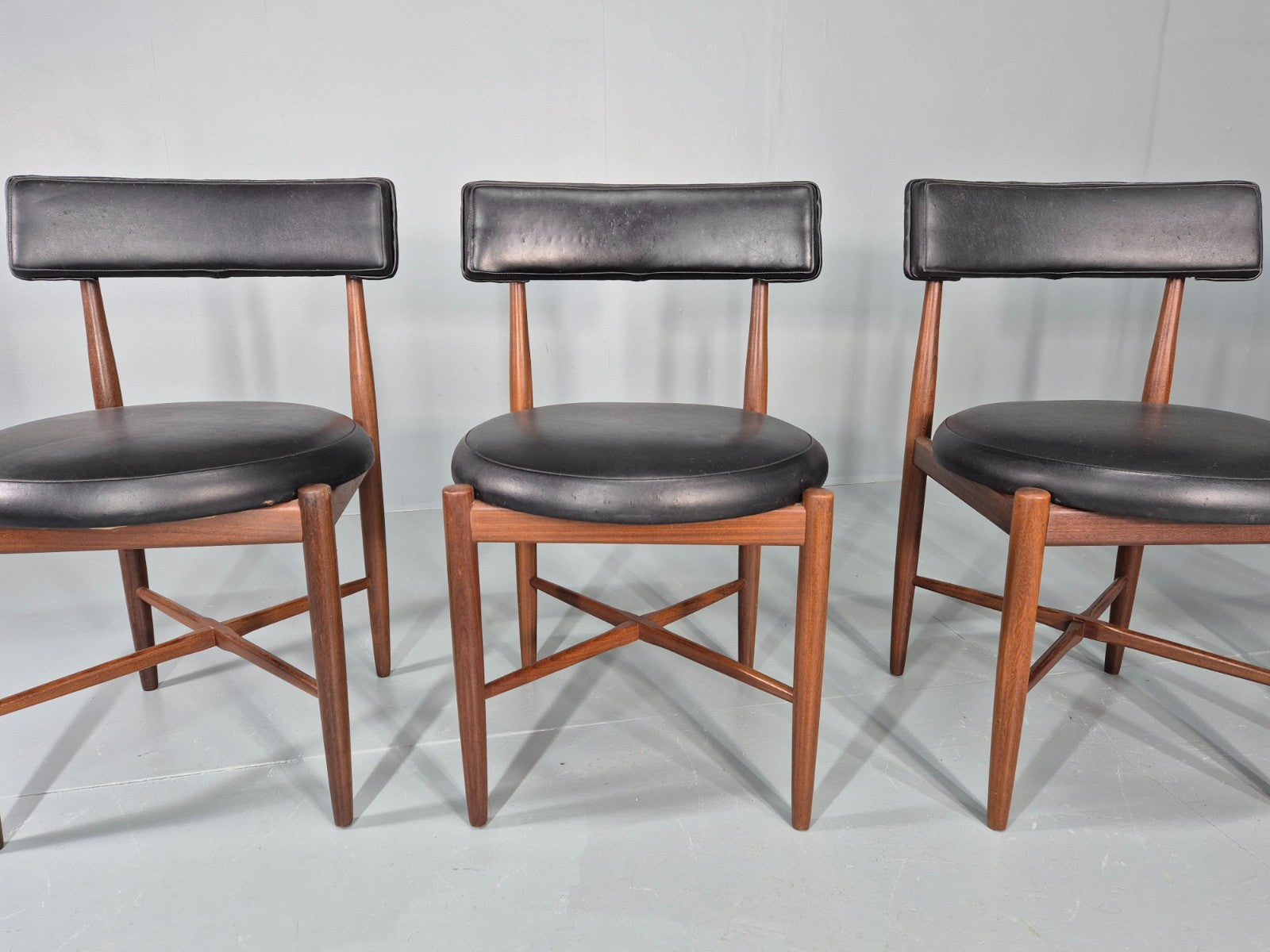 6 Vintage G Plan Circle Chairs 1970s Retro Mid Century Design Teak  EB11890 MDIN2