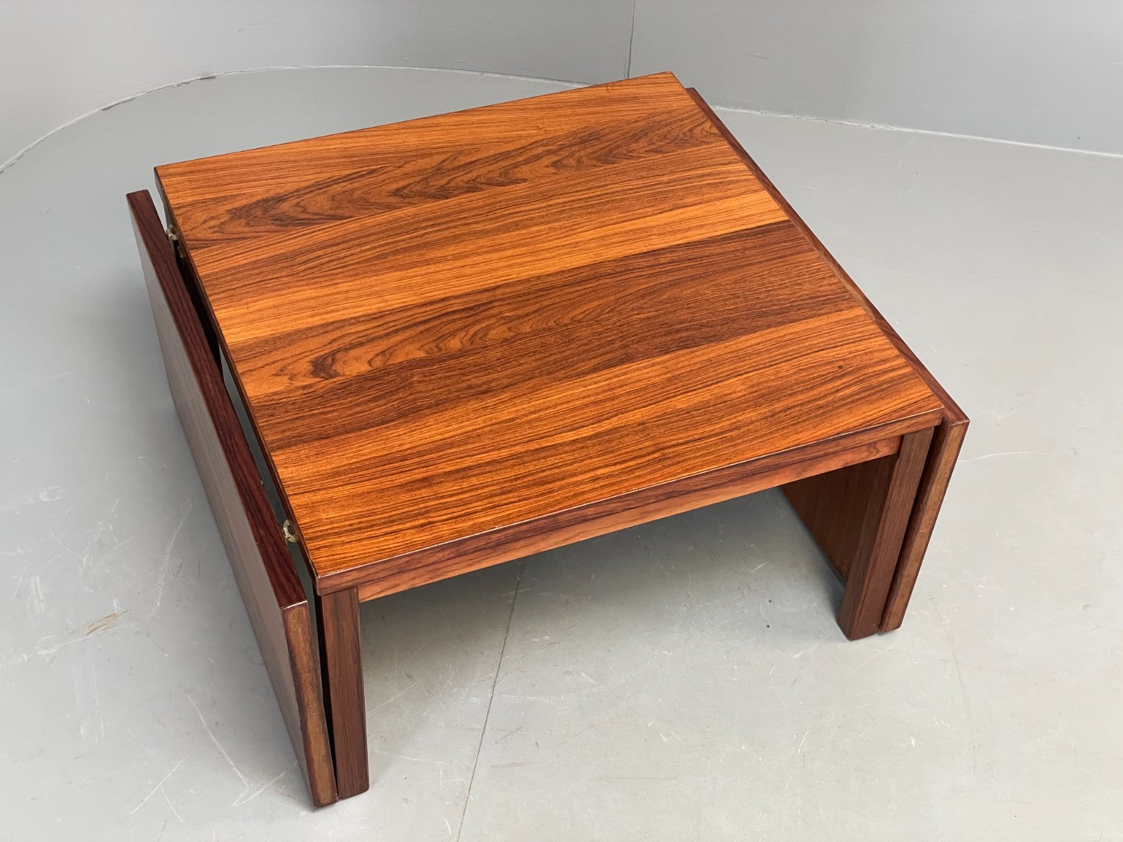 Vintage Danish Coffee Table Square Drop Leaf Extending Gansø Mobler EB10676 MWOO14