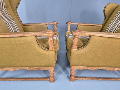 Kjaernulf Style high and Low Back Lounge Chairs 1970s Denmark Retro EB11310 MNOR22