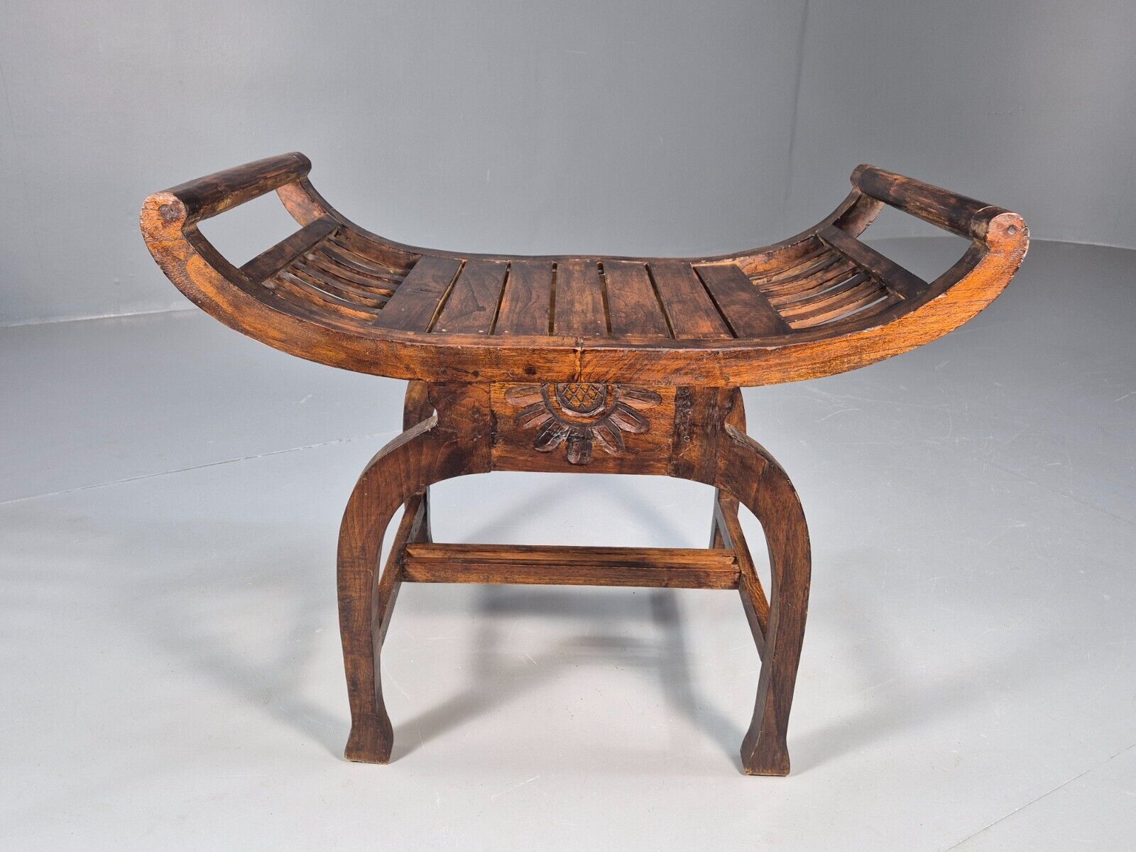 VIntage Reproduction Window Seat Hardwood Regency Style Primitive EB8956 VWOO - UKDK FURNITURE