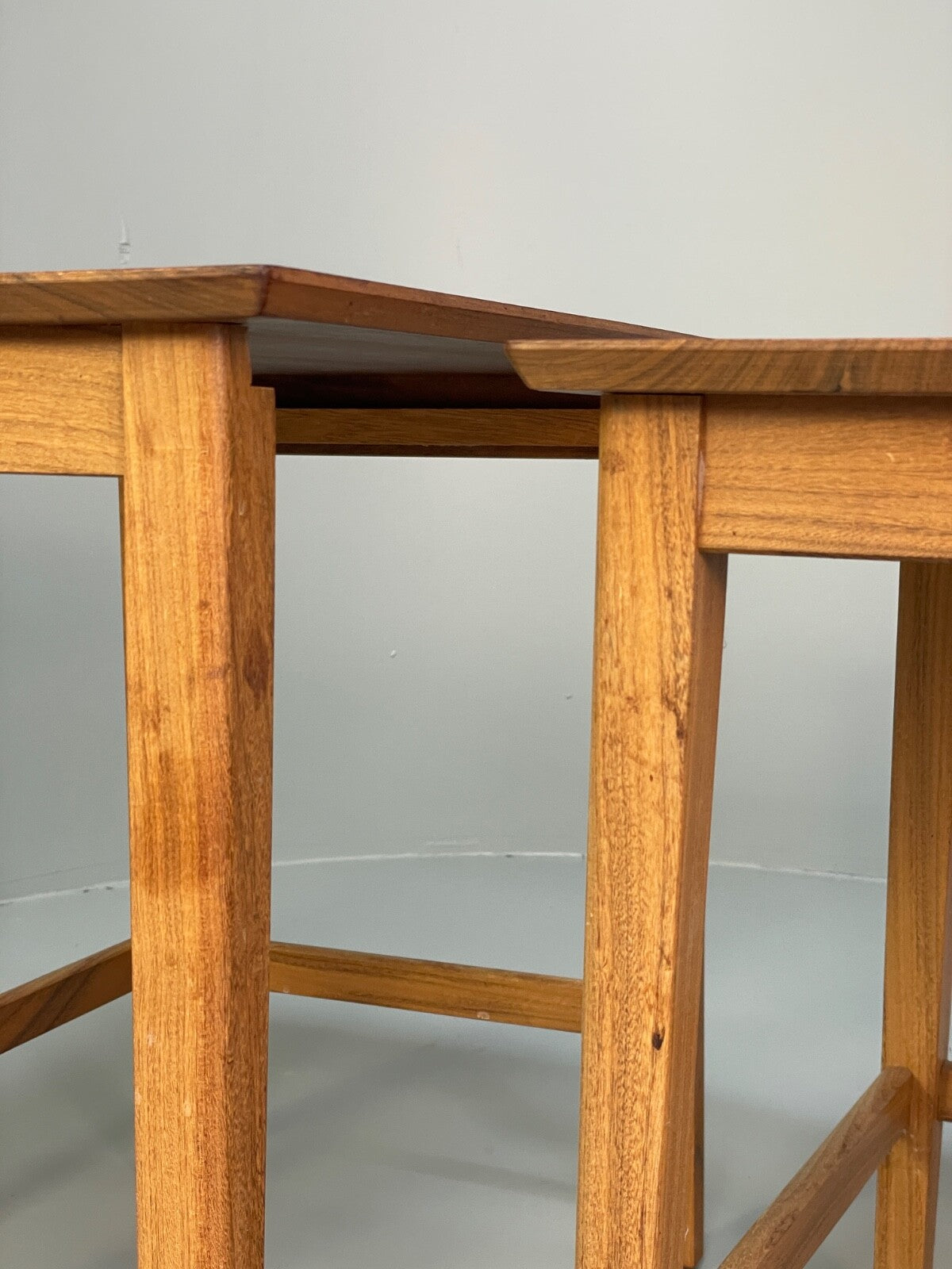 Vintage Solid Teak Nesting Tables Mid Century EB9755 MWOO - UKDK FURNITURE