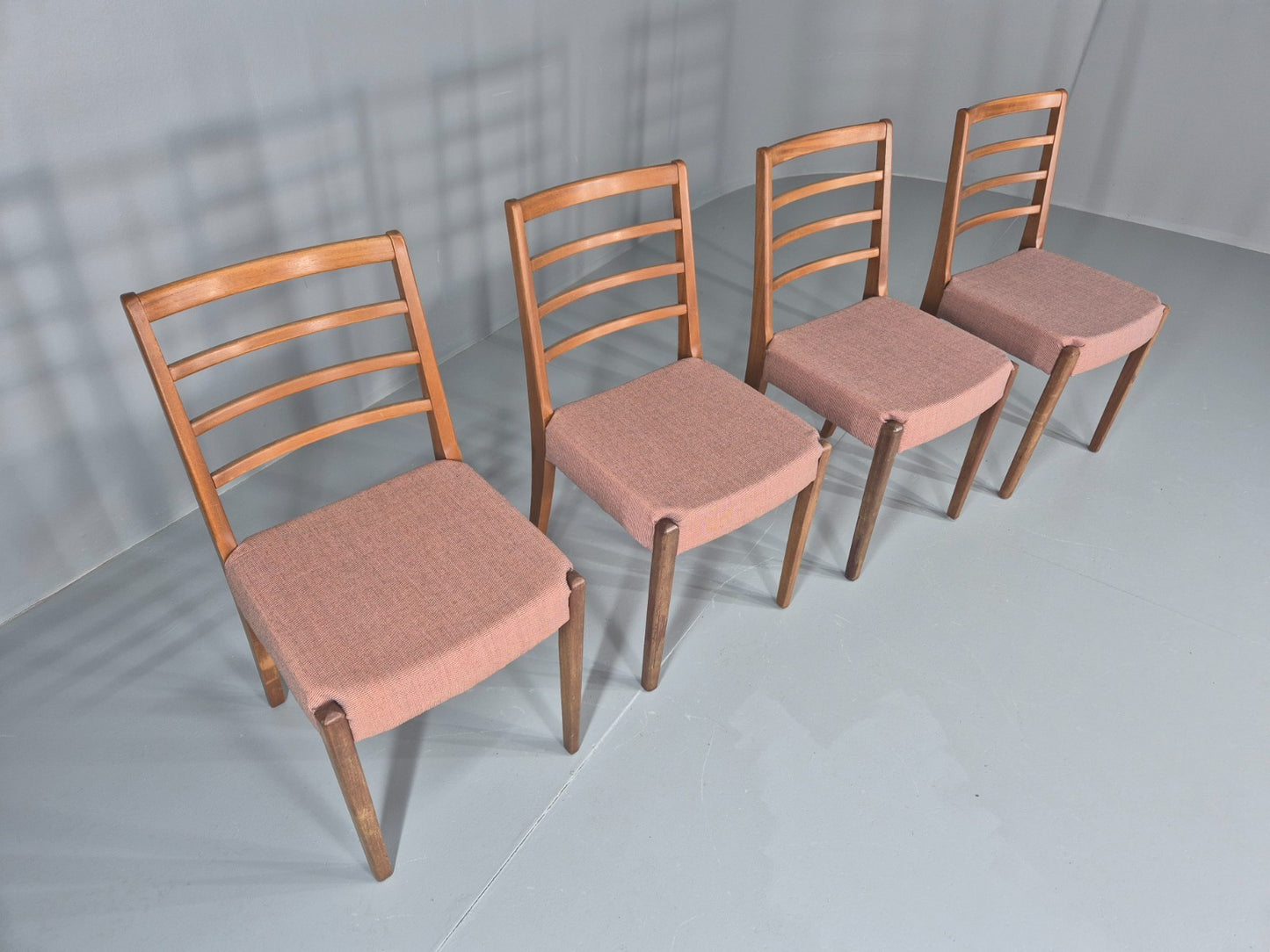 4 Vintage Mid Century Dining Chairs 1960s Retro New Upholstery  EB11823 MDIN10