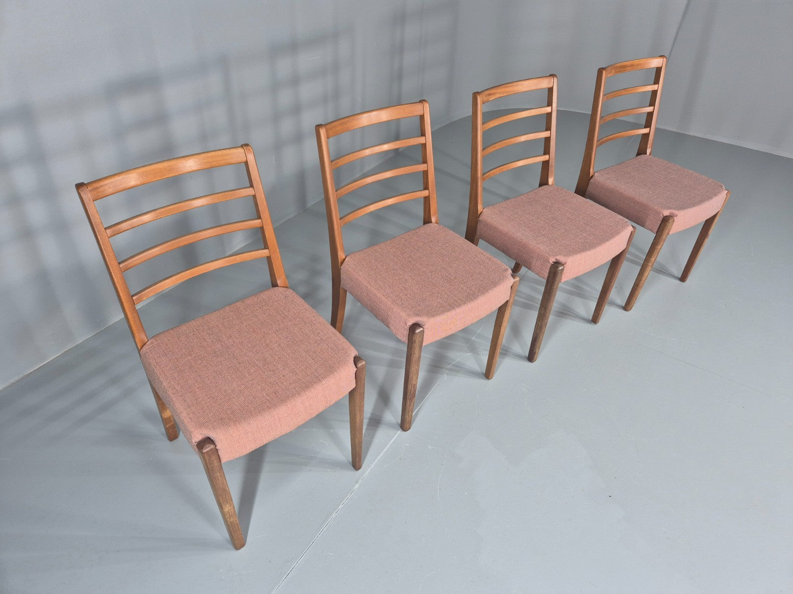 4 Vintage Mid Century Dining Chairs 1960s Retro New Upholstery  EB11823 MDIN10