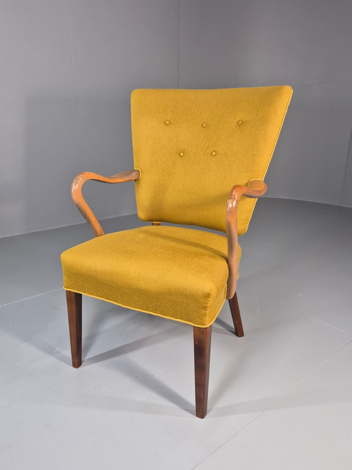 Vintage Mid Century Danish Lounge Chair High Back 1950s Retro EB11815 MNOR2
