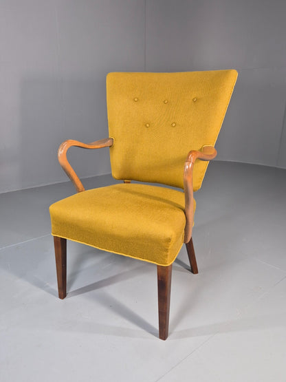Vintage Mid Century Danish Lounge Chair High Back 1950s Retro EB11815 MNOR2