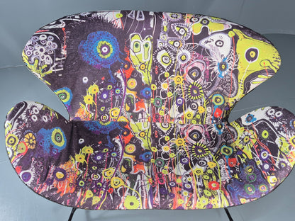 2 Seater Rocking Sofa by Sinnerup Denmark Abstract Colourful Cover EB11369 M2SS5