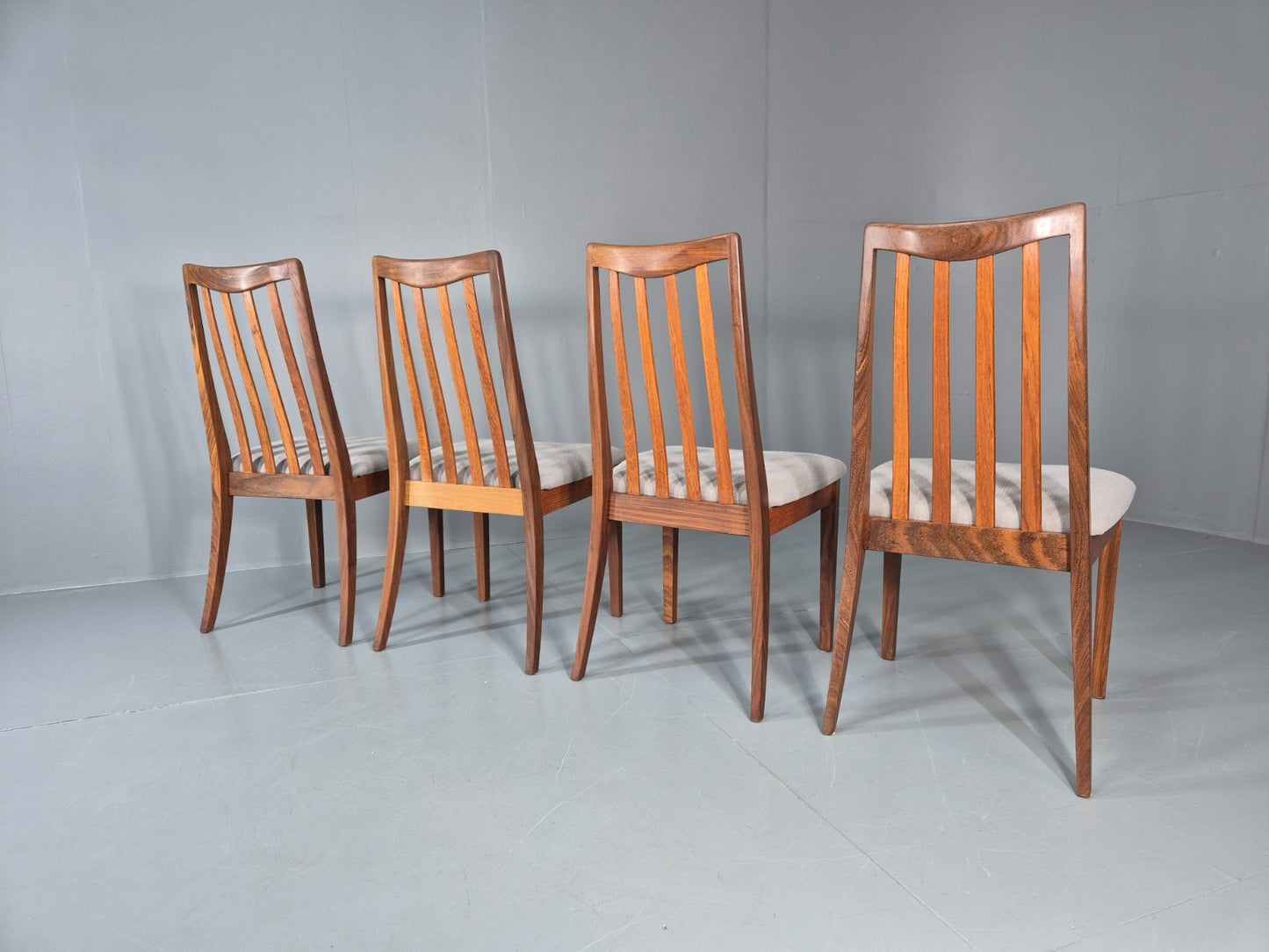 4 G Plan Dining Chairs Mid Century Teak Fresco Range 1970s  EB10981 VDIN10