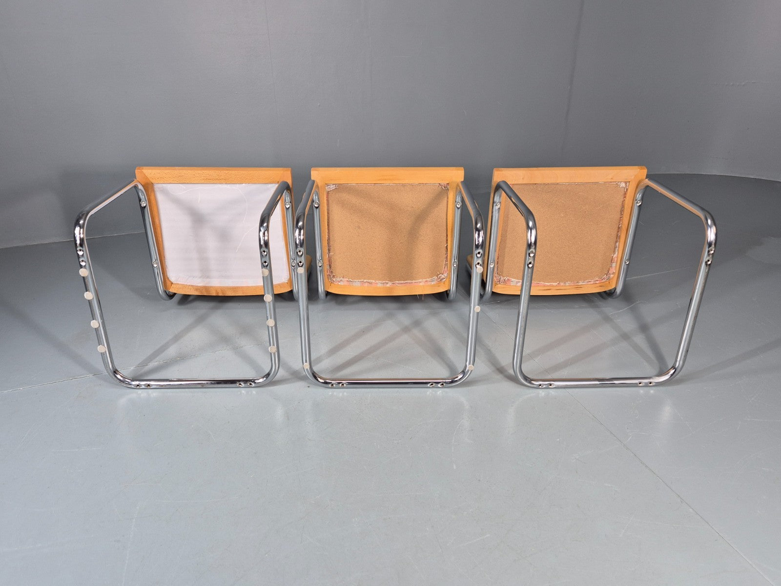 3 Cesca Dining Chairs Marcel Breuer Bauhaus Classic 1980s Retro EB11208 MDIN10