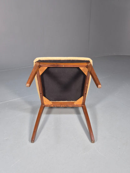 Vintage G Plan Fresco Dining Chairs 4 Teak Cream Seats 1970s Retro EB10206 MDIN13