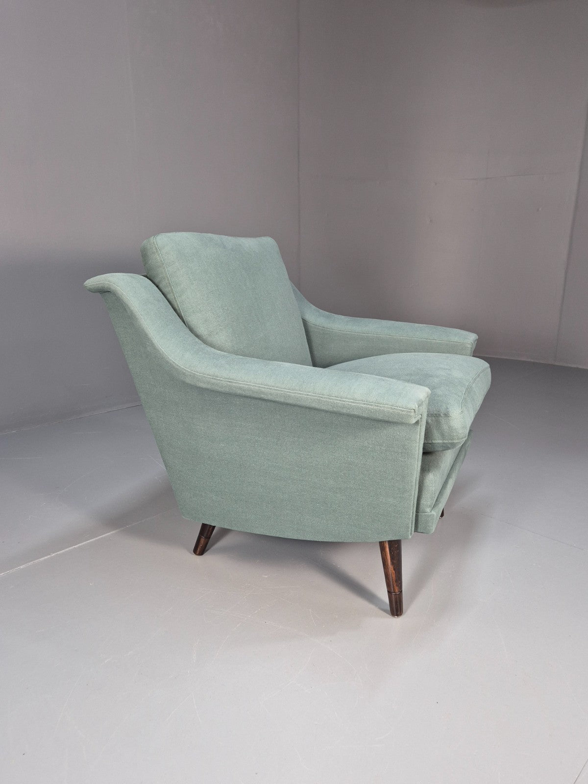 Vintage Danish Lounge Chair New Upholstery 1960s Retro EB6538 MNOR10