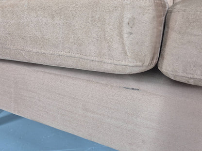 Vintage 3 Seat Sofa Danish Design Faux Suede Upholstery 1980s Retro EB10539 M3SS9