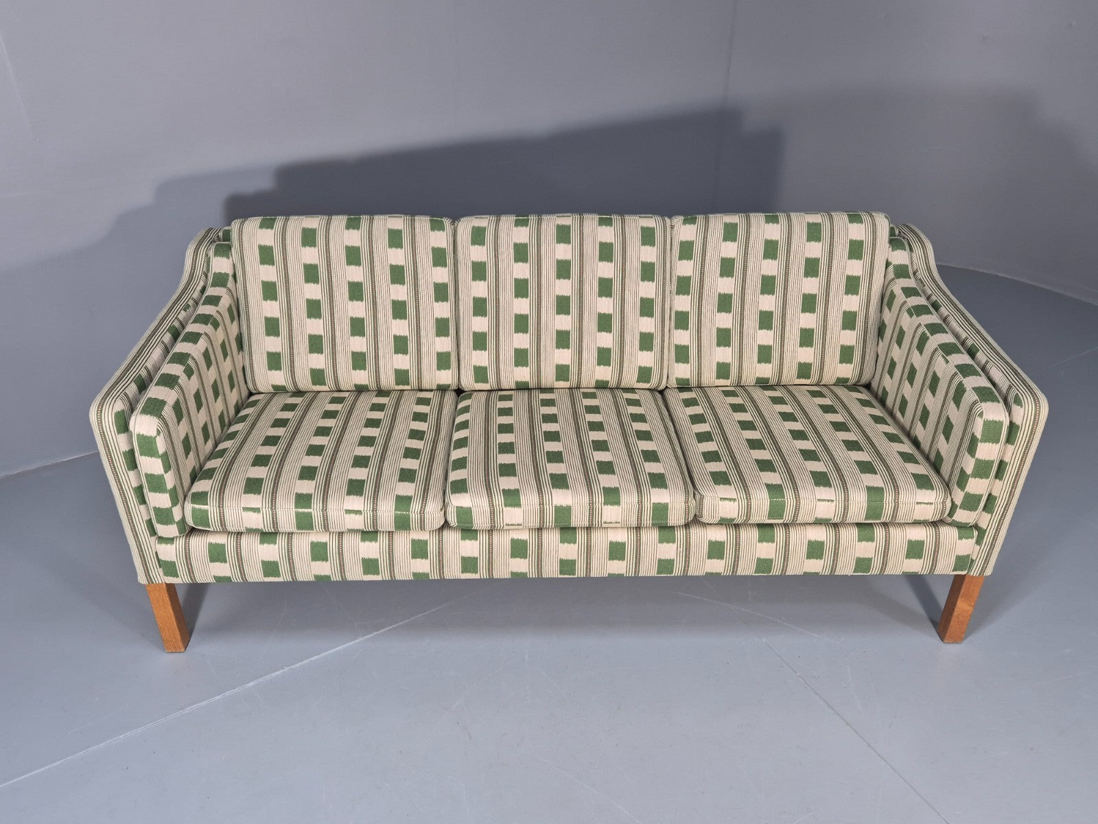 Mid Century Three Seater Sofa Danish Lost and Found Upholstery MCM EB10971 M3SS4