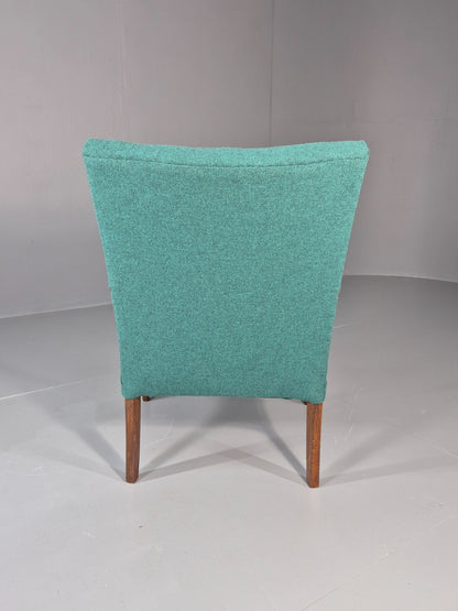 Vintage Mid Century Teak Lounge Chair New Upholstery Retro 1960s EB11814 MNOR9