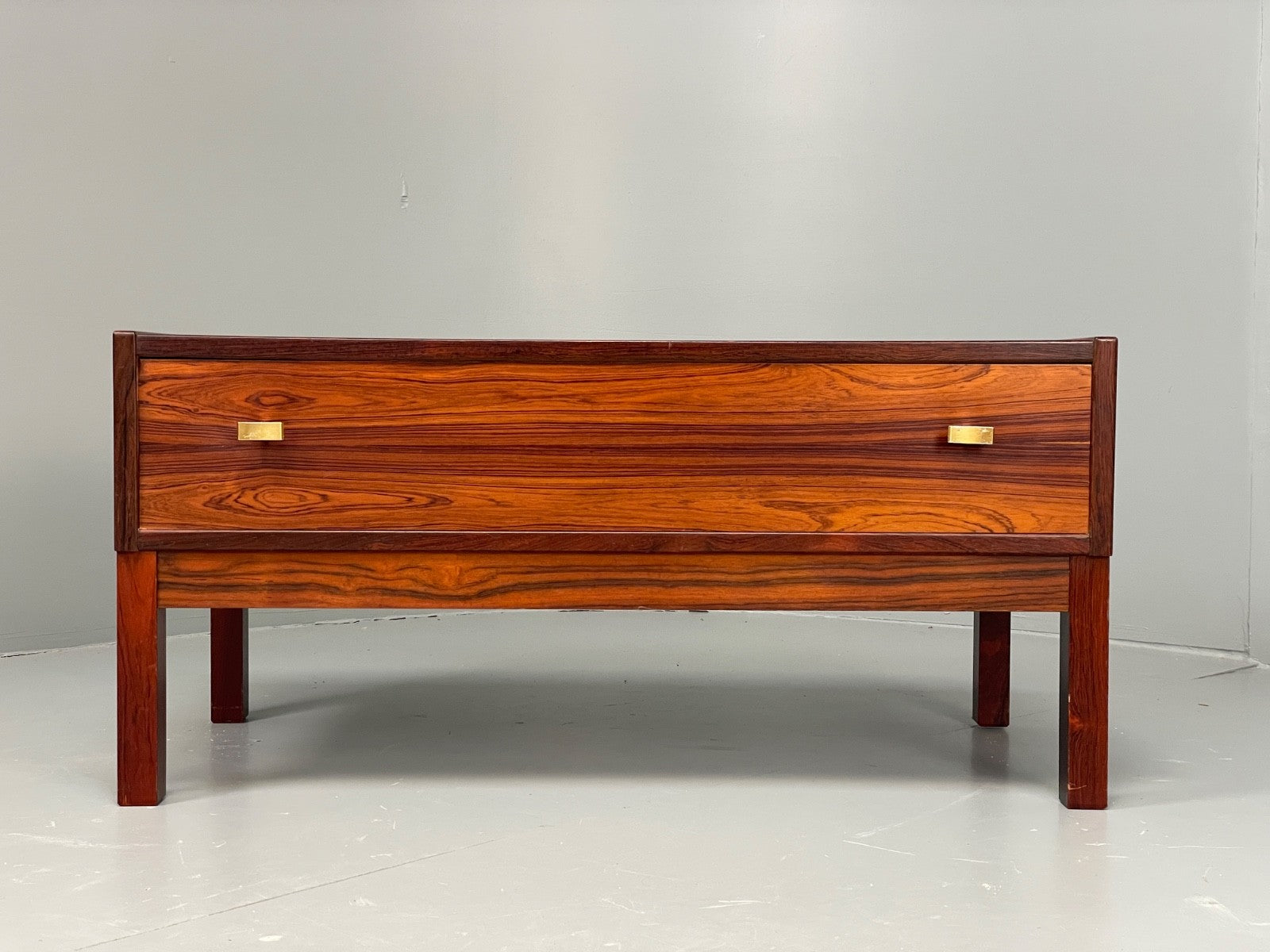 Vintage Chest Of Drawers Low Console 1960s Danish Mid Century EB11199 MWOO1