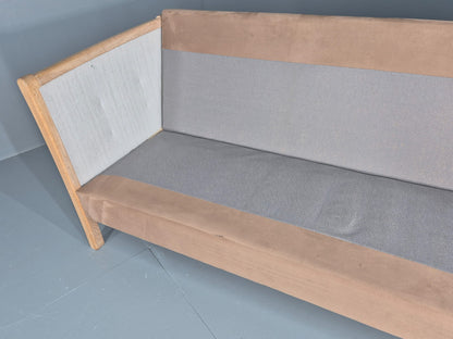 Vintage 3 Seat Sofa Danish Design Faux Suede Upholstery 1980s Retro EB10539 M3SS19