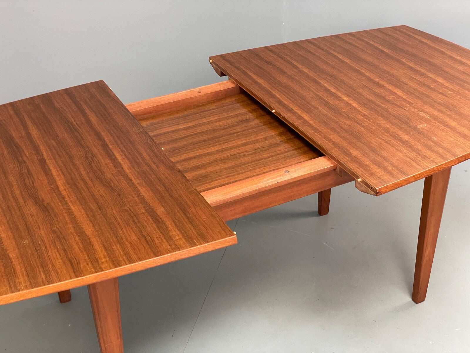 Vintage Gordon Russell Dining Table Extending Walnut & Teak 1960s EB9517 MWOO - UKDK FURNITURE