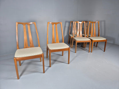 6 Vintage Teak Parker Knoll Dining Chairs High Backed MCM Retro EB9158 MDIN - UKDK FURNITURE
