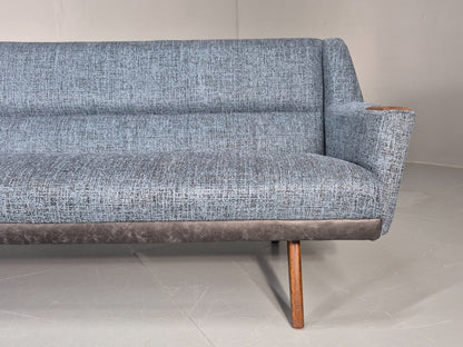 Mid Century Four Seater Settee New Upholstery Teak Paws 60s Danish EB11270 M4SS7