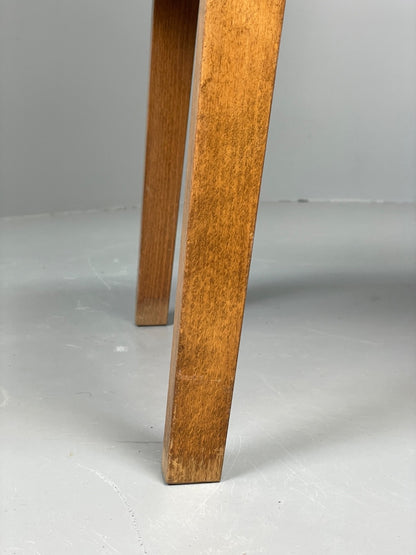 Vintage 1940s Side Table Walnut Top Folding Legs Eastern European EB11243 MWOO7