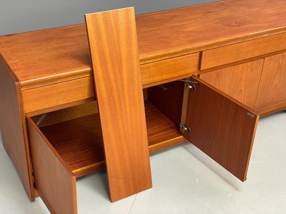 Vintage 1970s Teak Sideboard By William Lawrence Shelving Drawers EB10235 MWOO14