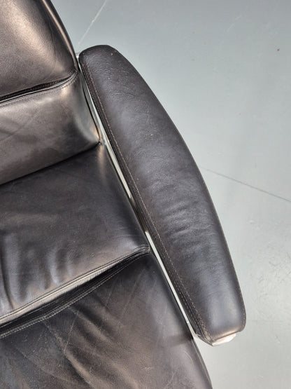 Roder Sohne Leather and Aluminium Boardroom Chair 1960s Retro MCM EB10616 MNOR4