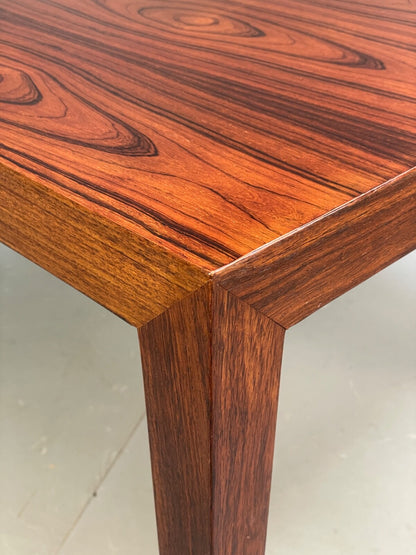 Vintage Danish Square Coffee Table By Haslev Retro 1960s Darkwood EB8801 MWOO - UKDK FURNITURE