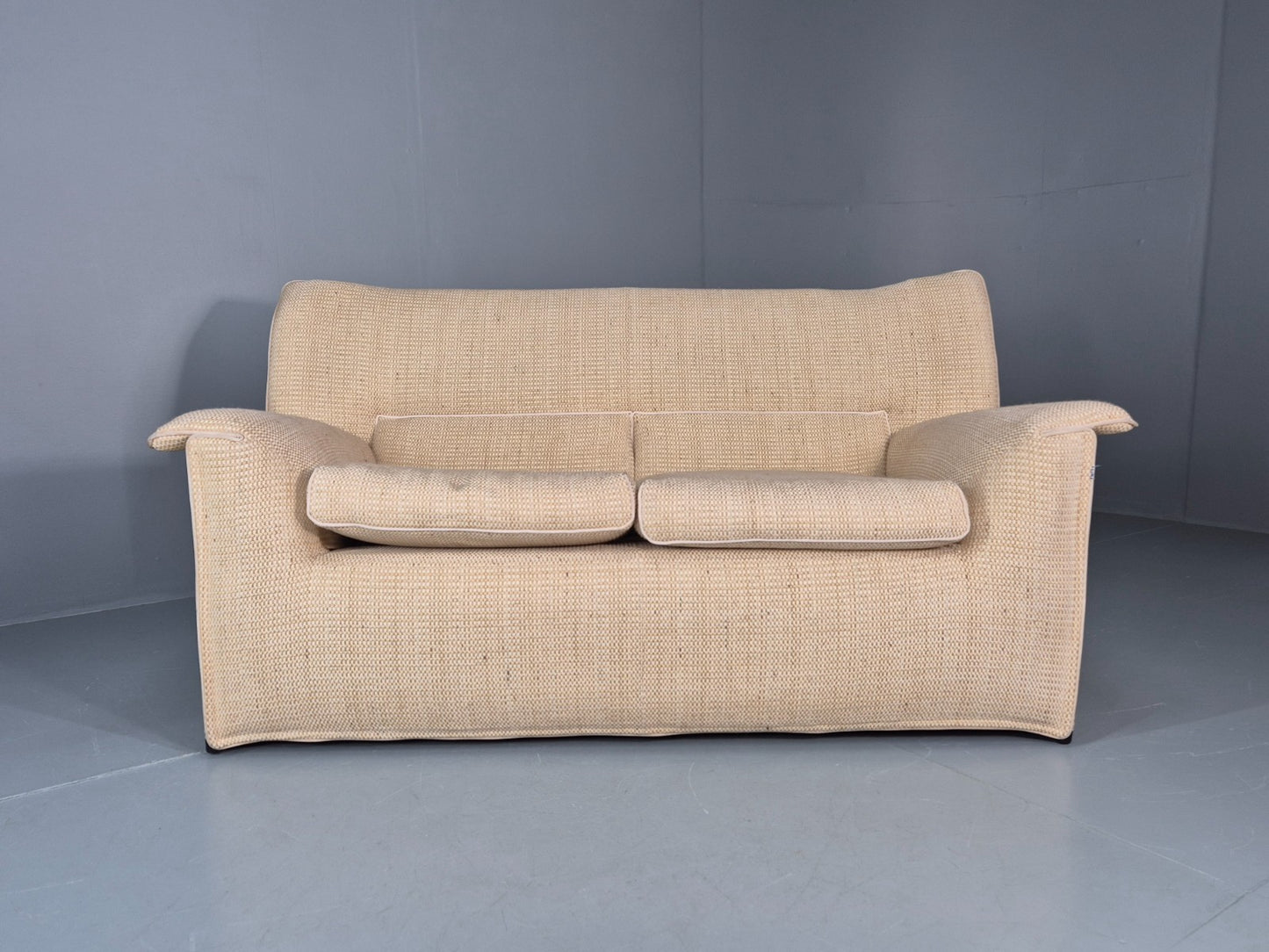 Afra and Tobia Scarpa for B and B Italia Two Seater  Lauriana 80s EB11007 M2SS5