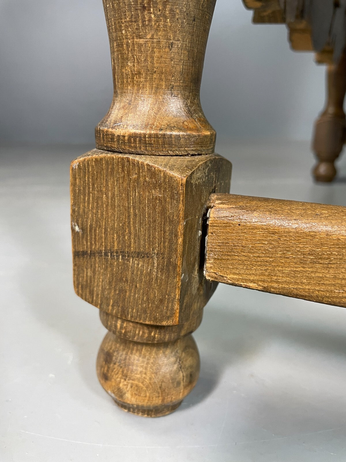 Vintage Danish Lounge Chair Oak Red Moquette 17th Century Style EB6942 VCLO18