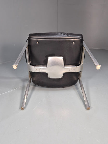 Roder Sohne Leather and Aluminium Boardroom Chair 1960s Retro MCM EB10616 MNOR6